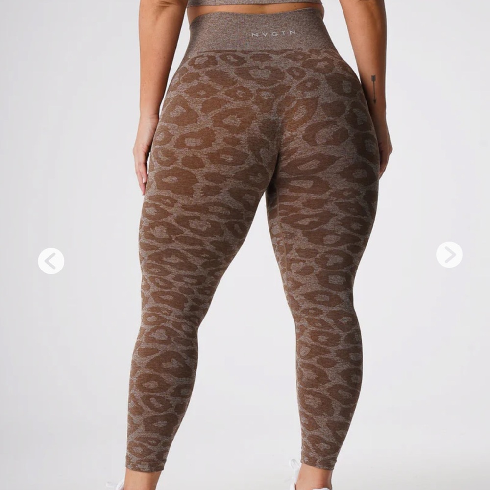 NVGTN Mocha Leopard Seamless Leggings